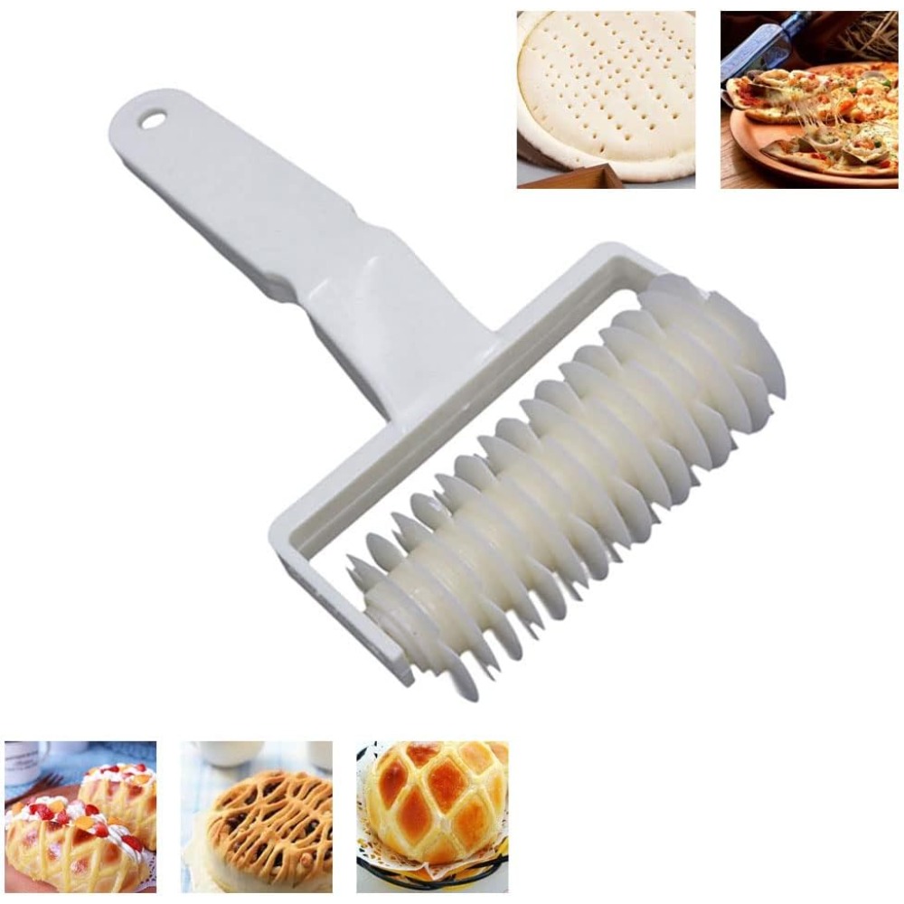 Kitchen Roller Baking - 2 ชิ้น ลูกกลิ้งตัดลายกรอบสำหรับแป้ง คุกกี้ พาย พิซซ่า