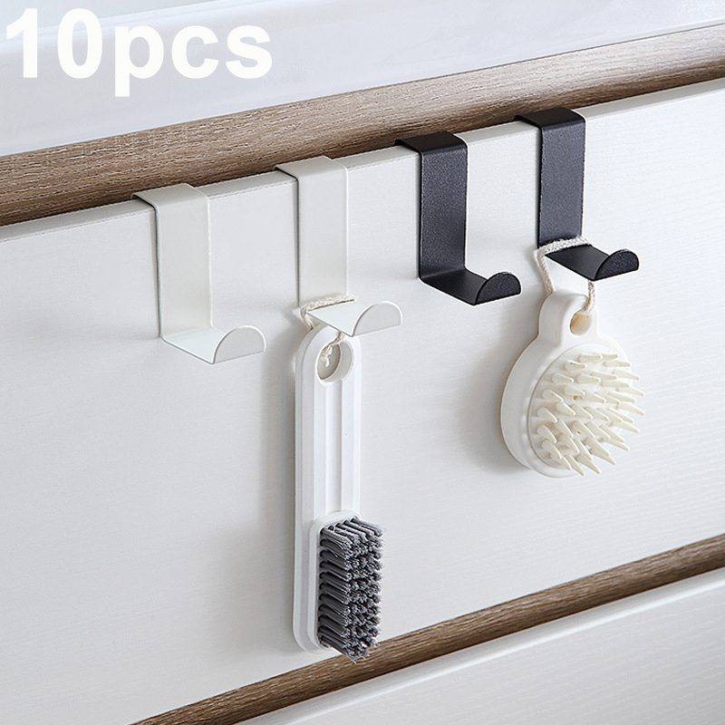 Kitchen Uncle - Z-Shaped ห้องน้ําตู้ประตู Hook ประตูสแตนเลสด้านหลังแขวนพวงกุญแจ Coat Hook