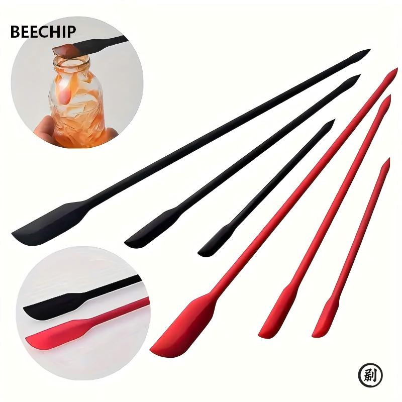 Baking Kitchen Set - ชุดไม้พายซิลิโคนขนาดเล็ก 3 ชิ้น - ทนความร้อน หลายขนาดสำหรับขวดโหล