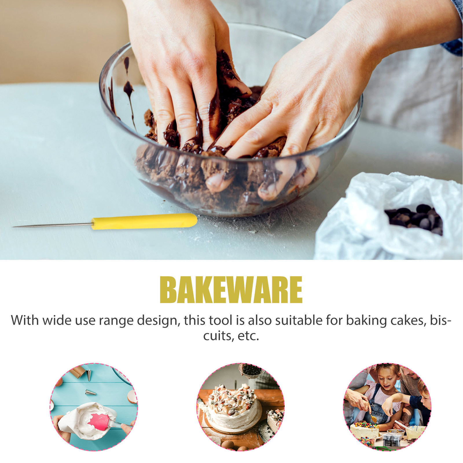 ชุดเข็มคนน้ำตาล 4 ชิ้น เครื่อง - Baking Kitchen Set บทวิจารณ์และราคา