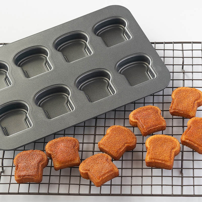 8 Cavity Toast ขนมปังรูปแบบเหล - Baking Kitchen Set บทวิจารณ์และราคา
