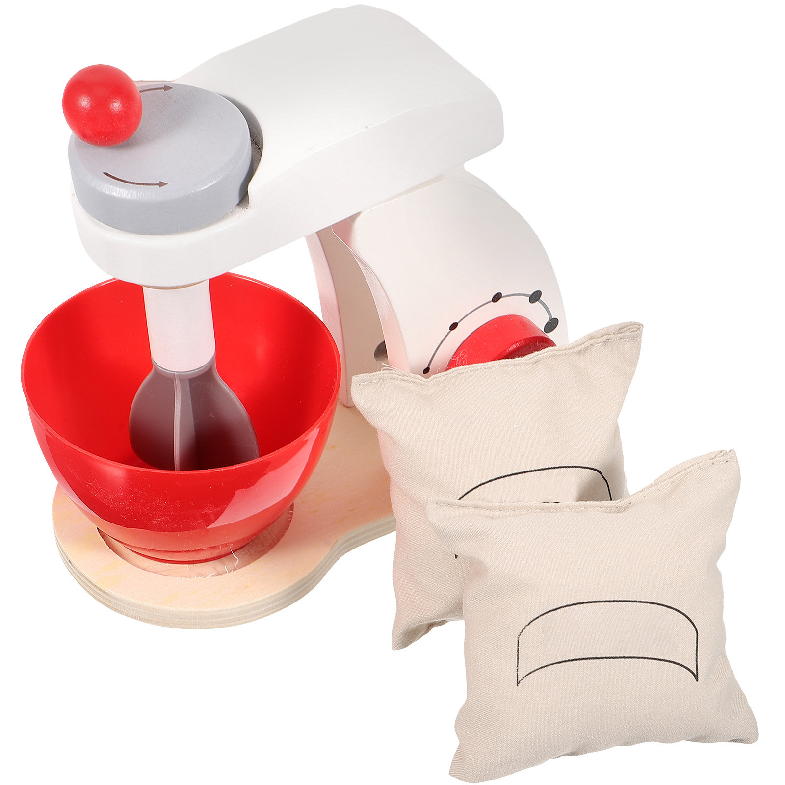 ชุดเครื่องผสมอาหารไม้สีขาวสไตล - Kitchen Kids Baking Set บทวิจารณ์และราคา