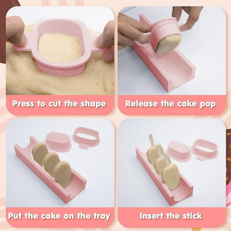 ชุดแม่พิมพ์เค้กป๊อปพร้อมถาด ไม - Baking Kitchen Set บทวิจารณ์และราคา