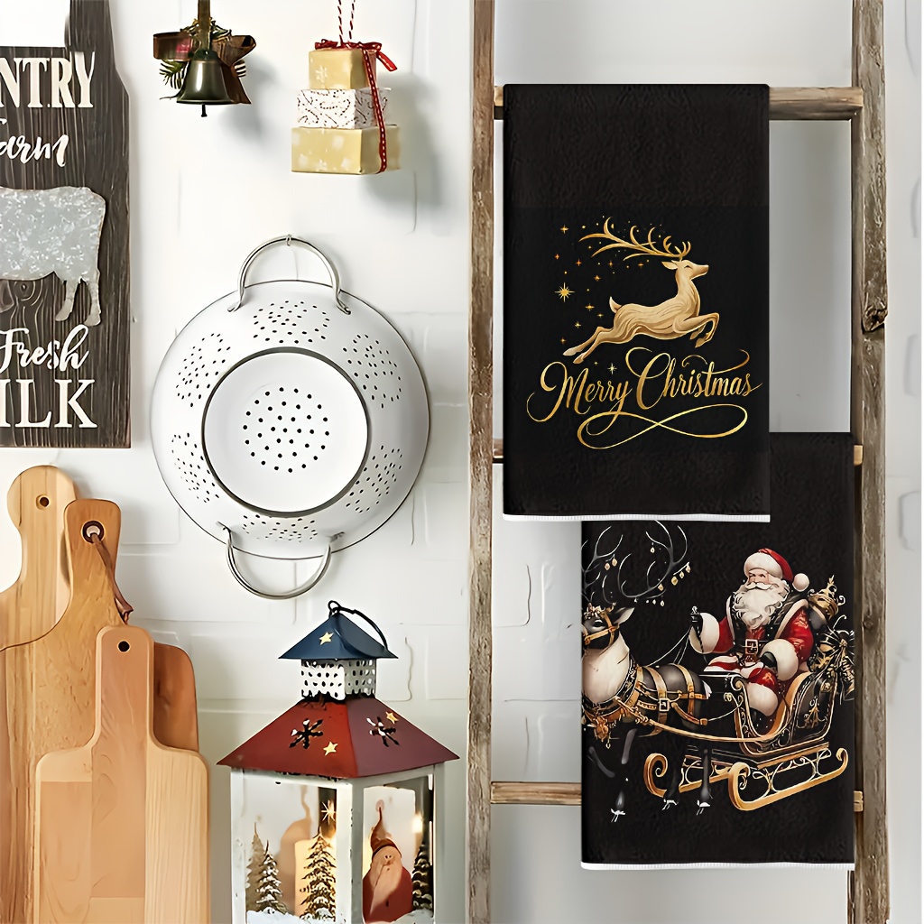 ชุดผ้าเช็ดครัวลายกวางทองคำและซ - Baking Kitchen Set บทวิจารณ์และราคา
