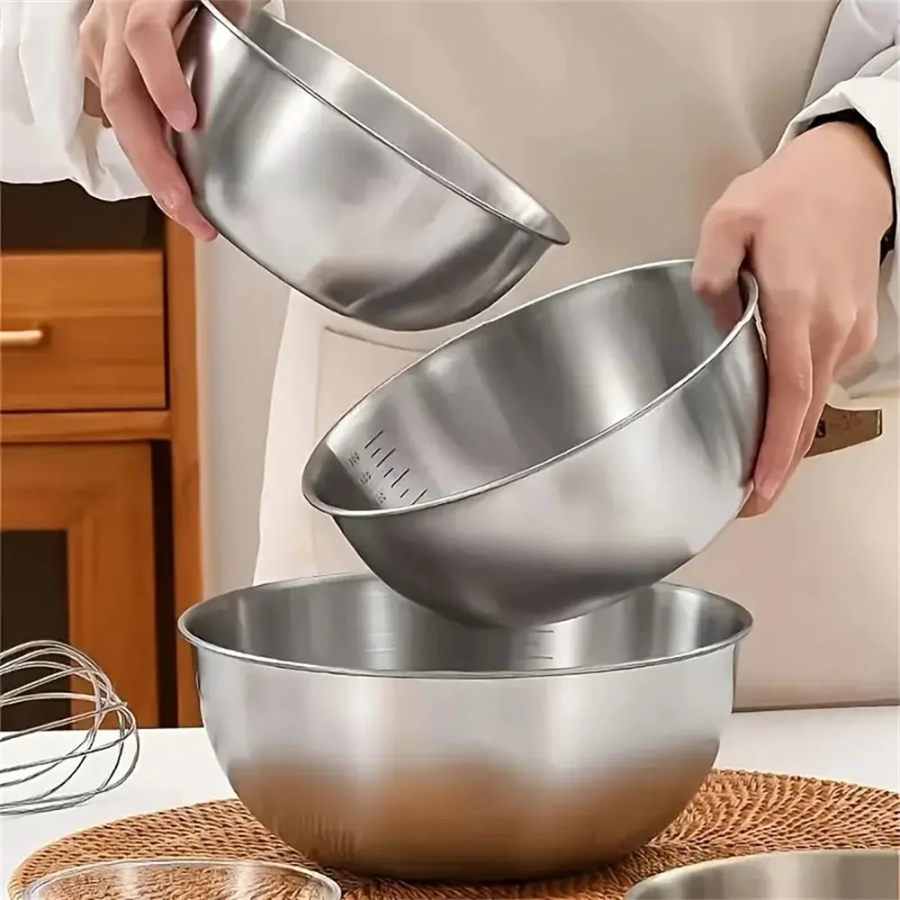 ชุดชามสแตนเลส 1-3 ใบ พร้อมสเกล - Baking Kitchen Set บทวิจารณ์และราคา