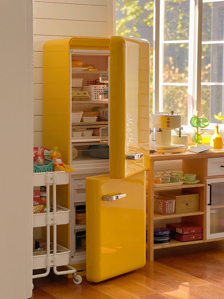 บ้านตุ๊กตา1/6ตู้เย็นโลหะ akses - Kitchen Uncle บทวิจารณ์และราคา