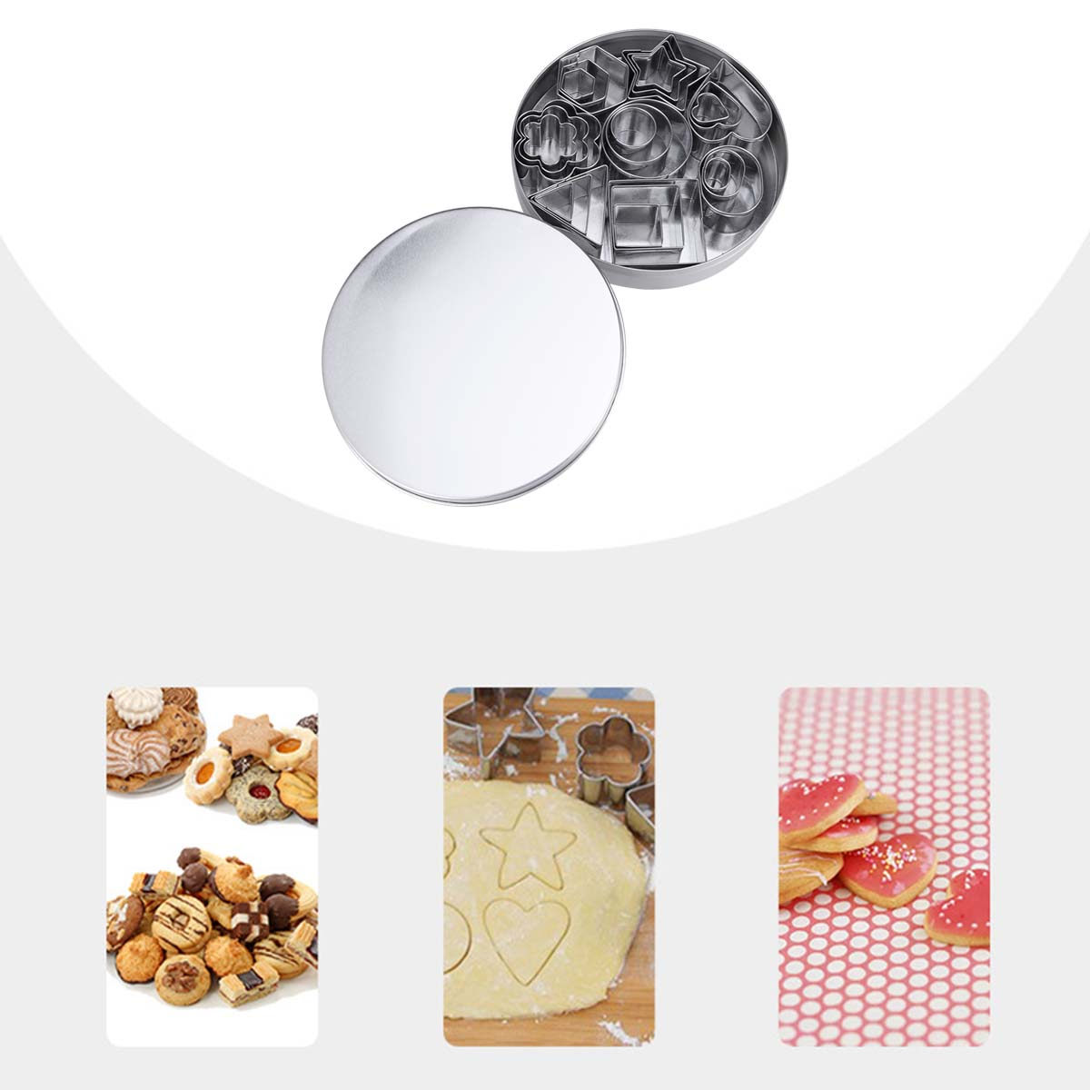 ชุดพิมพ์ตัดคุกกี้สแตนเลส ลายเร - Baking Kitchen Set บทวิจารณ์และราคา