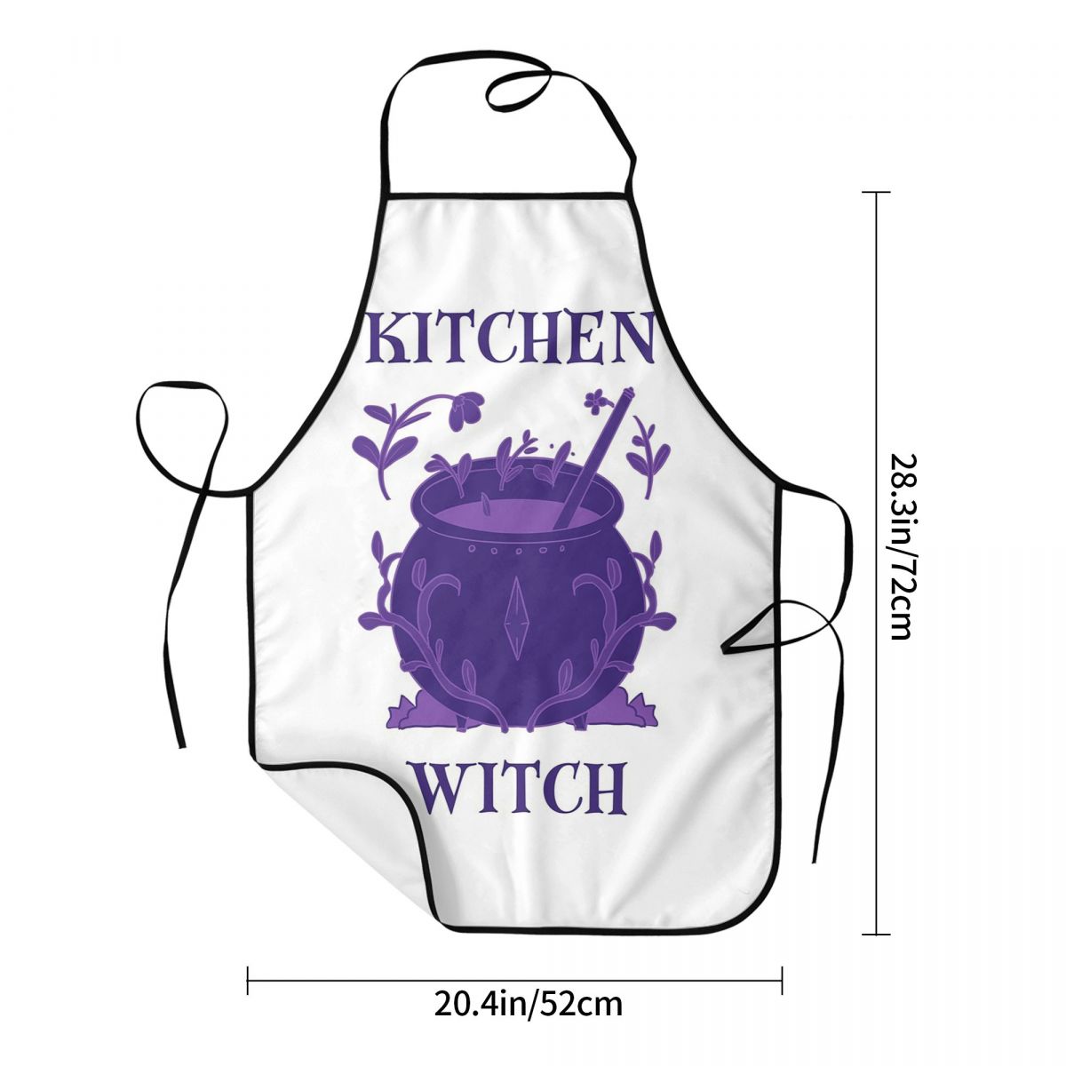 ผ้ากันเปื้อนครัวสีม่วงลายครูคร - Kitchen Witch Baking บทวิจารณ์และราคา
