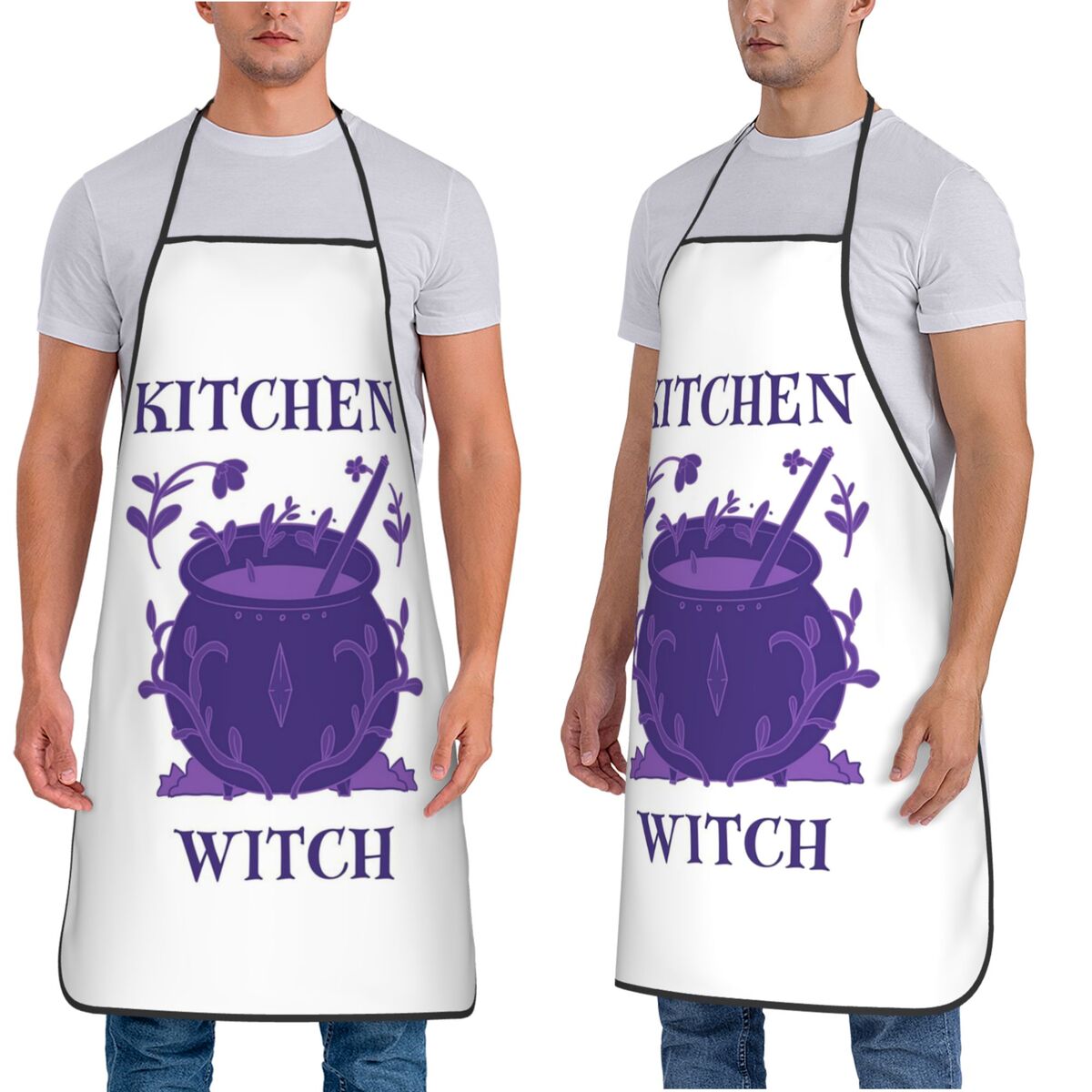 ผ้ากันเปื้อนครัวสีม่วงลายครูคร - Kitchen Witch Baking บทวิจารณ์และราคา