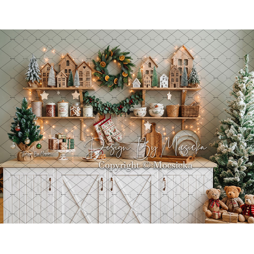 ฉากหลังถ่ายภาพคริสต์มาสขนมปังข - Kitchen Baking Background บทวิจารณ์และราคา