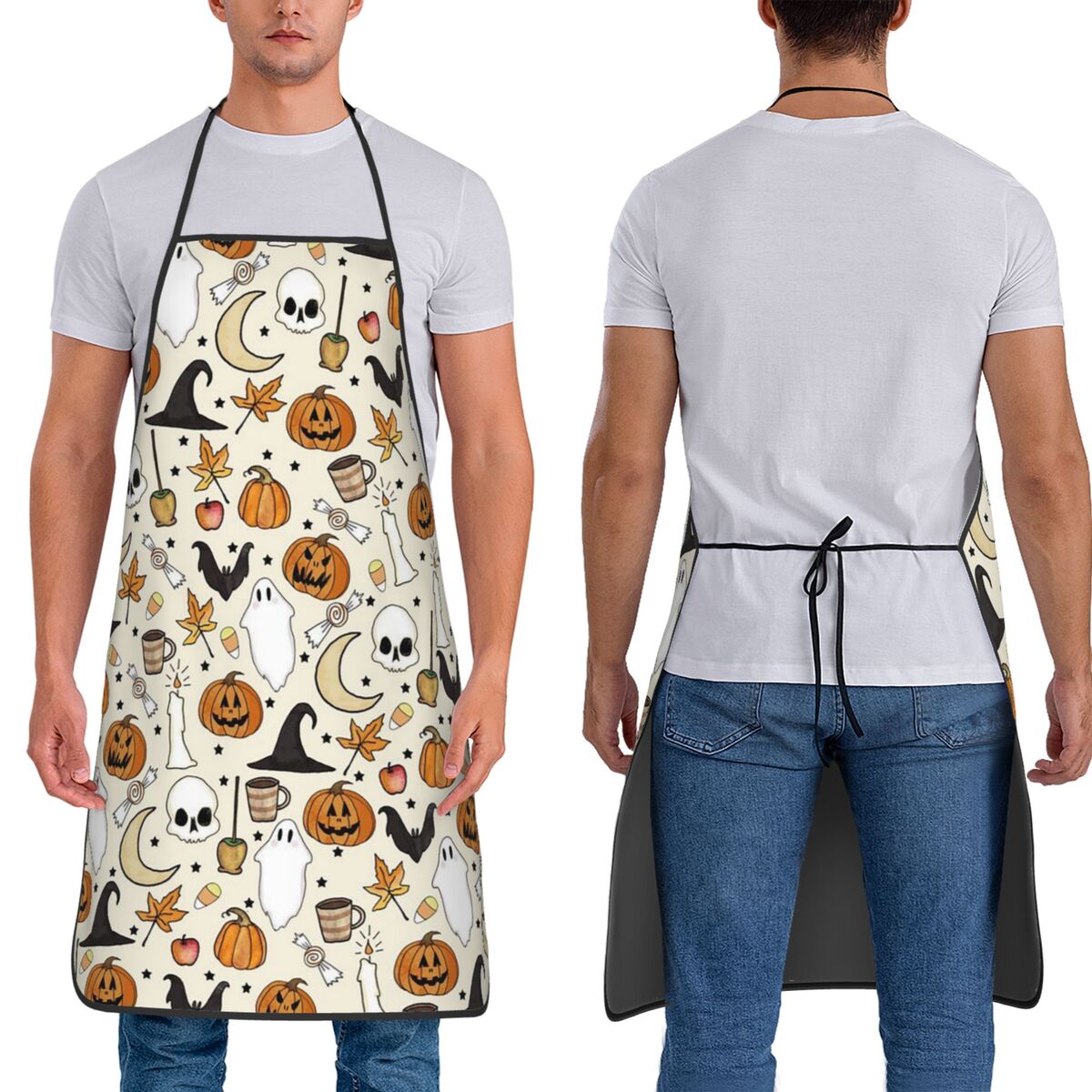 ผ้ากันเปื้อนลายฮาโลวีน ฟักทอง  - Kitchen Witch Baking บทวิจารณ์และราคา
