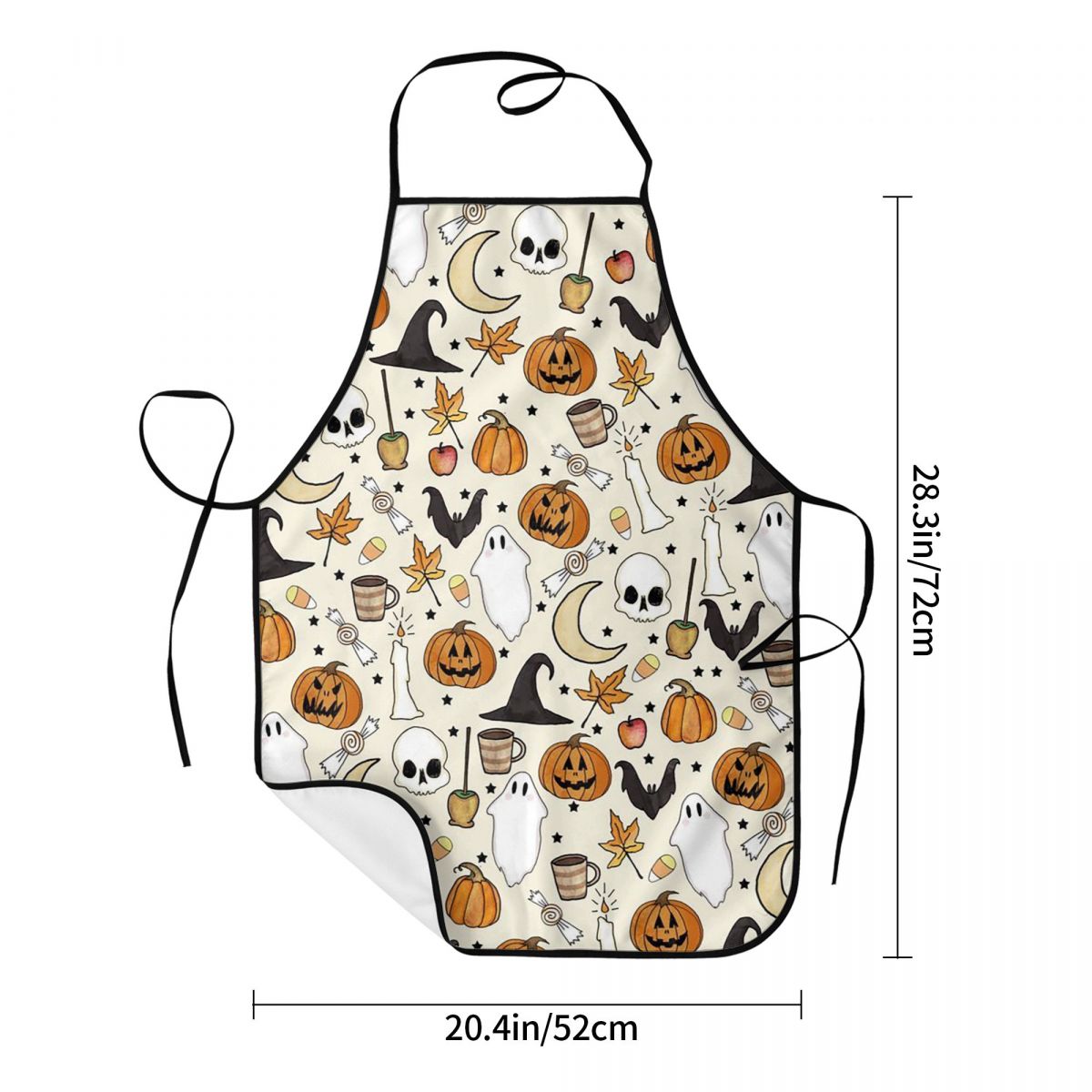 ผ้ากันเปื้อนลายฮาโลวีน ฟักทอง  - Kitchen Witch Baking บทวิจารณ์และราคา