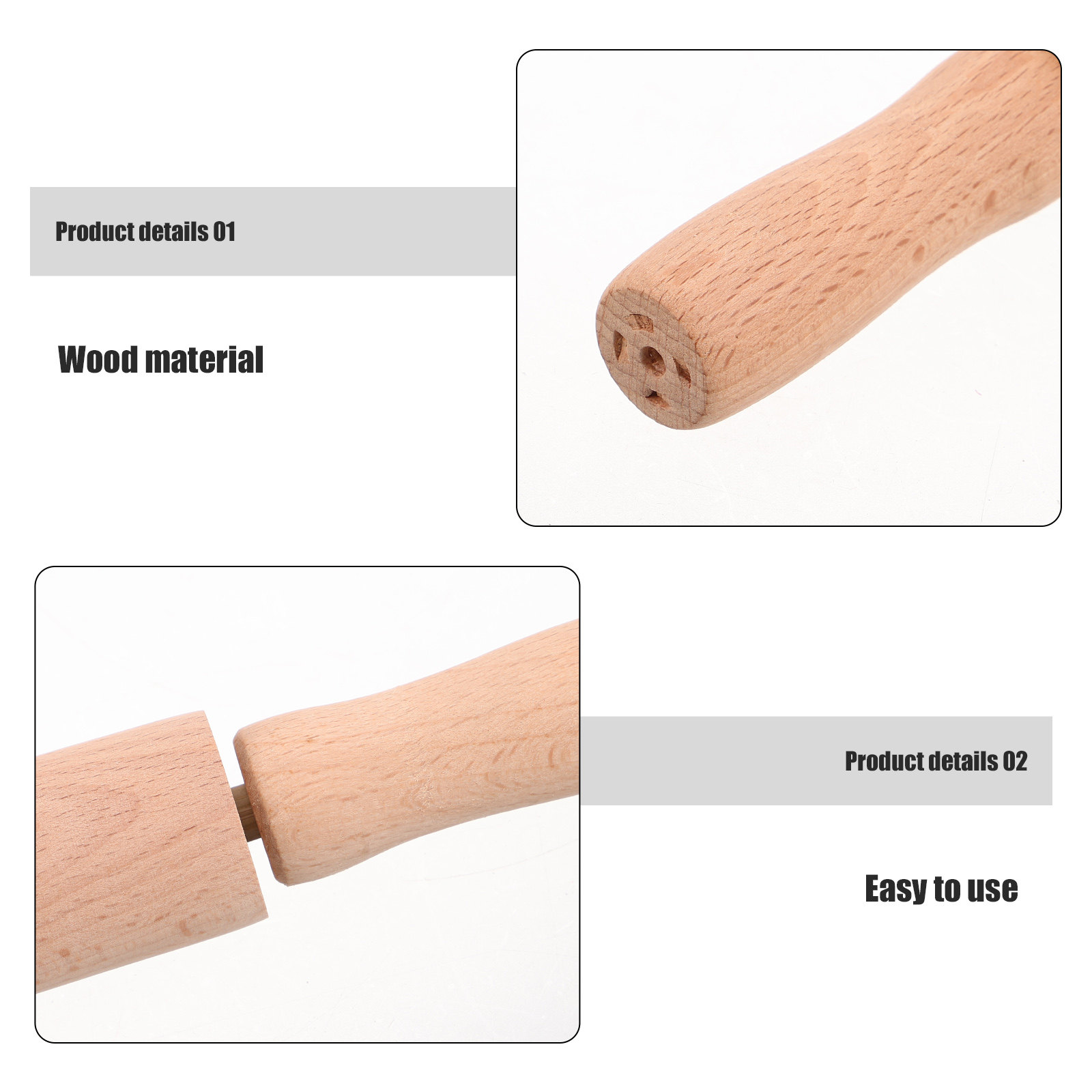 ไม้คลึงแป้งขนาดเล็ก ทำจากไม้ ส - Kitchen Roller Baking บทวิจารณ์และราคา