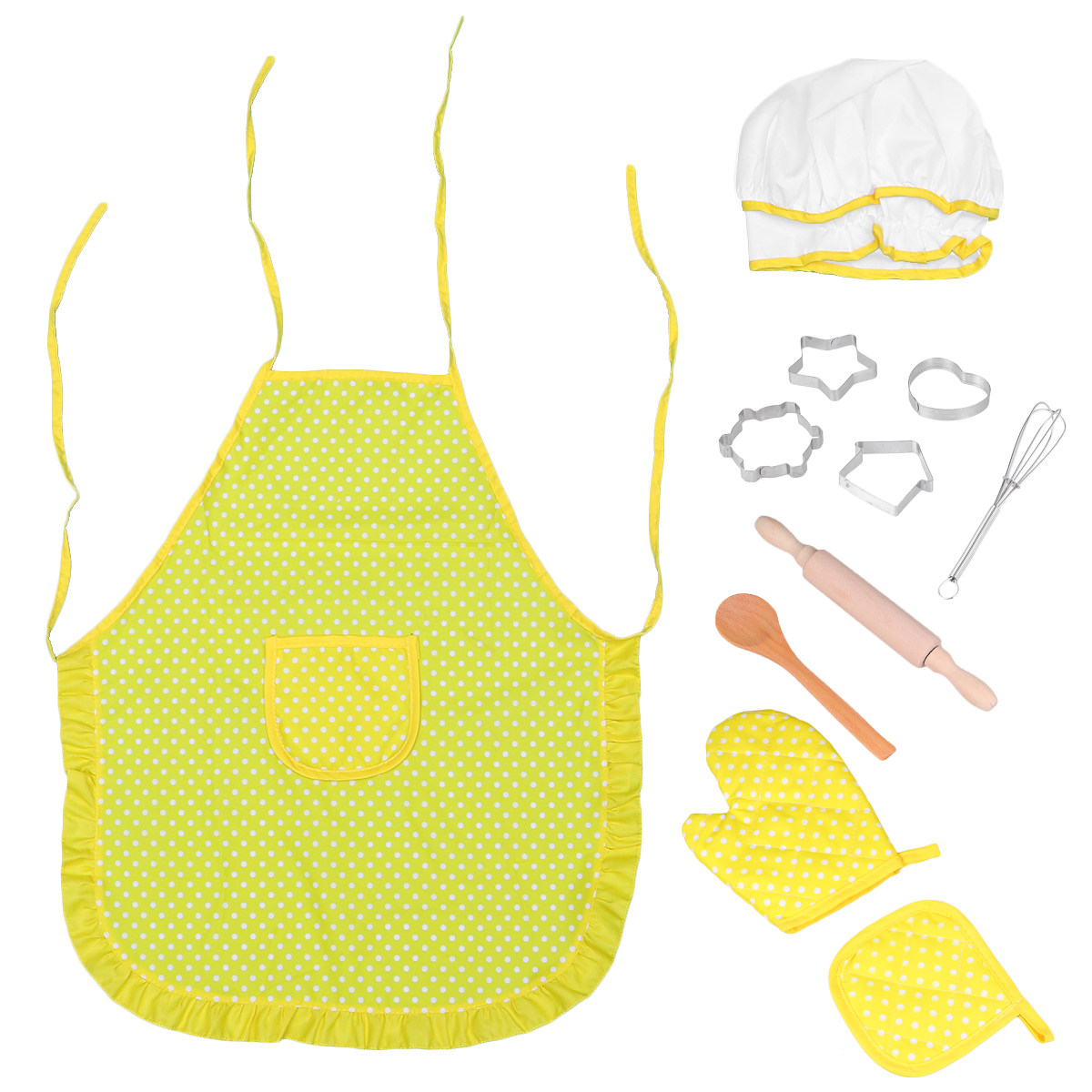 ชุดผ้ากันเปื้อนสำหรับเด็ก 11 ช - Kitchen Kids Baking Set บทวิจารณ์และราคา