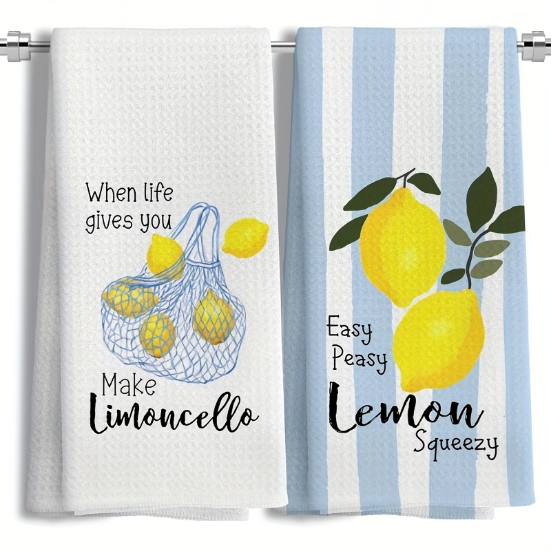 2 ชิ้น, ผ้าเช็ดครัวลายเลมอน, ช - Baking Kitchen Set บทวิจารณ์และราคา