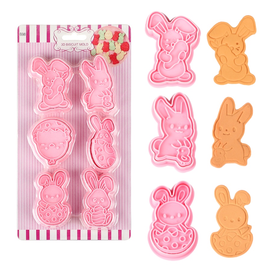 6 ชิ้น/เซ็ต Easter Bunny Cooki - Baking Kitchen Set บทวิจารณ์และราคา
