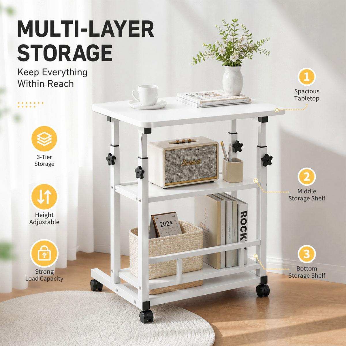 รถเข็นอเนกประสงค์โลหะแข็งแรงทน - Kitchen Baking Cart บทวิจารณ์และราคา