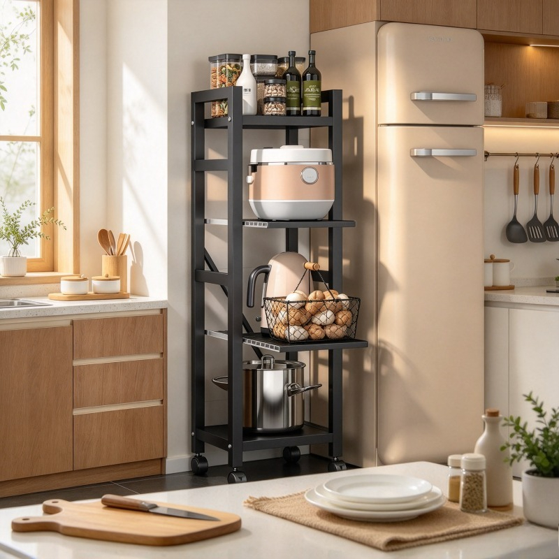 ชั้นวางของในครัวแบบดึงออกได้,  - Kitchen Baking Cart บทวิจารณ์และราคา