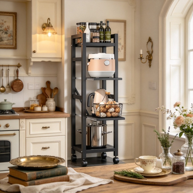 ชั้นวางของในครัวแบบดึงออกได้,  - Kitchen Baking Cart บทวิจารณ์และราคา