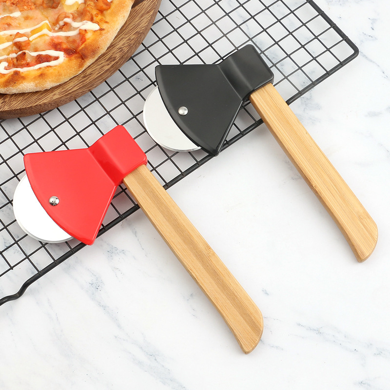 ที่ตัดพิซซ่ารูปขวานด้ามไม้ มีด - Kitchen Roller Baking บทวิจารณ์และราคา