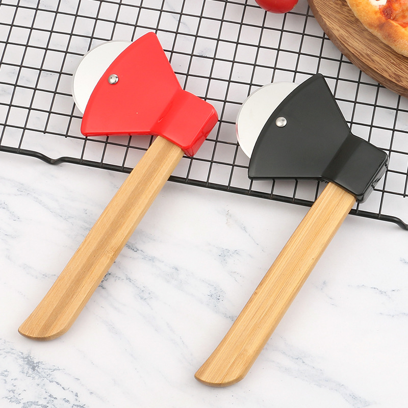 ที่ตัดพิซซ่ารูปขวานด้ามไม้ มีด - Kitchen Roller Baking บทวิจารณ์และราคา